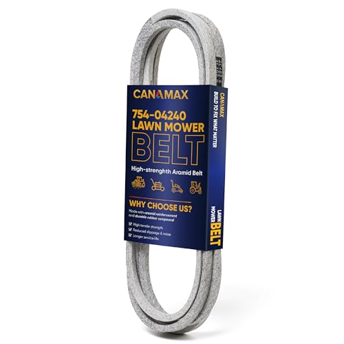 Image of 754-04240 954-04240 Mower Deck Belt - for 50 inch Deck Cub Cadet LTX 1050 LTX1050VT SLTX1050 MTD Craftsman | Aramid Cord | 162.9 inch x 0.5 inch