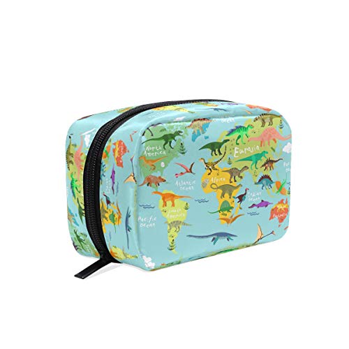 Trousse de toilette et de voyage avec carte du monde et dinosaures Cover