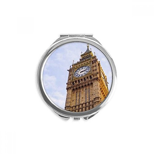 Miroir rond maquillage de poche Big Ben, miroir portable à la main multicolore 2,6" mini