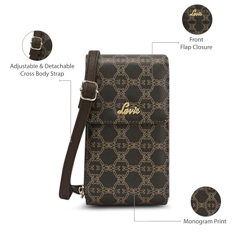 Lavie Women's Zally Vertical Zip Wallet Choco - Image 4