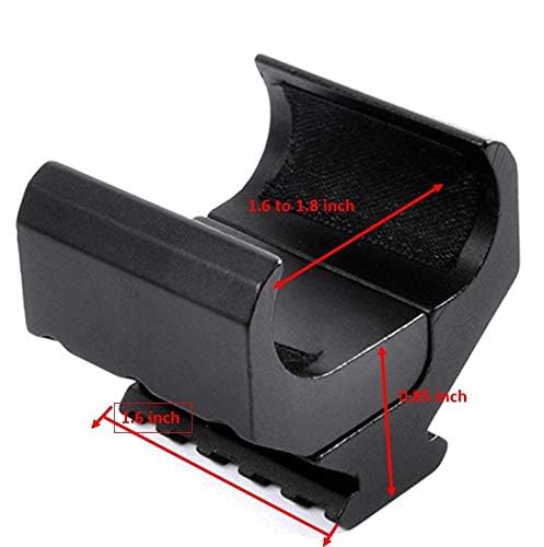 Gotical Tactical Double Barrel Shotgun Mount w/ 5 Slot 20/21 Picatinny Rail, Shotgun Accessories for Laser Sight Flashlight Light Mount (1 Piece)