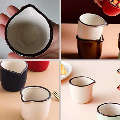 HEMOTON 2 peças de 40 ml mini creme de cerâmica pequeno para café e leite, copo de café e creme para