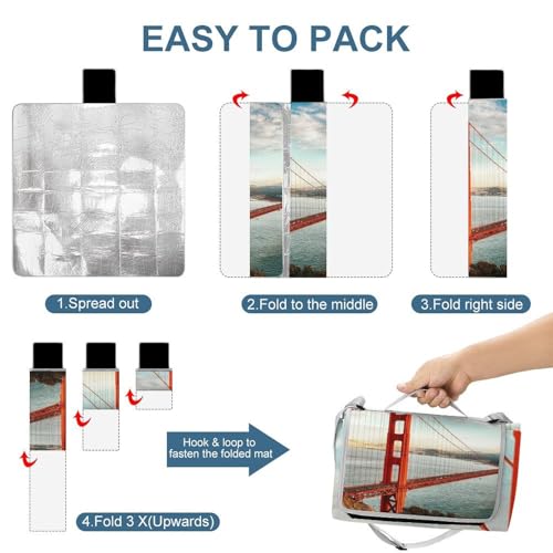 Tapis de camping imperméable et résistant à la chaleur 148x148