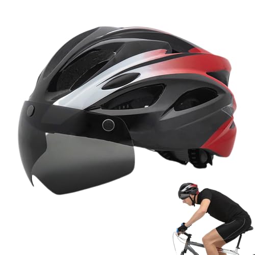Cascos de bicicleta de montaña transpirables para adultos con luz trasera carretera y ciclismo