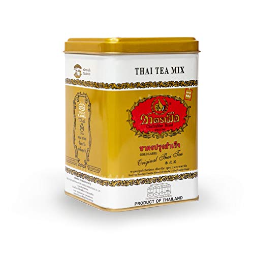 Number One Original ChaTraMue Thai Tea Mix for Boba, Hot, and Iced Tea (Gold Label 50 Tea Bags)