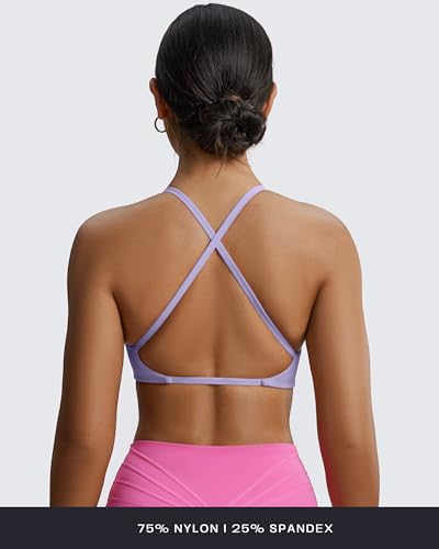 Image of Aoxjox Women's Workout Sports Bras Fitness Metamorph Sienna Twist Bra Yoga Crop Tank