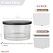 MILIVIXAY 6 Pack 24 oz Candle Jars with Metal Lids and Candle Making Kits - 3 Wick Candle Jar,Bulk Empty Clear Thick Glass Jars for Making Large Candles - Spice, Powder Containers.