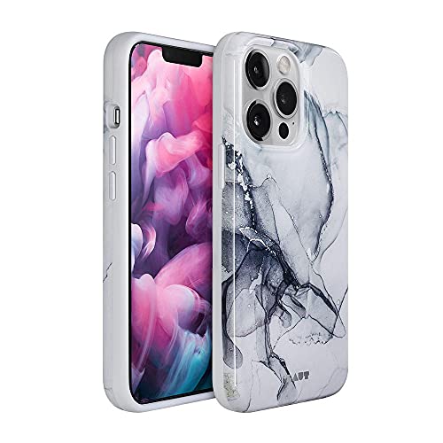 Coque iPhone 13 Pro Max antichoc Laut Huex Ink blanche en pierre naturelle