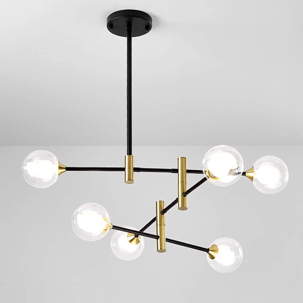Lustre moléculaire plafonnier moderne géométrique de salon - 6