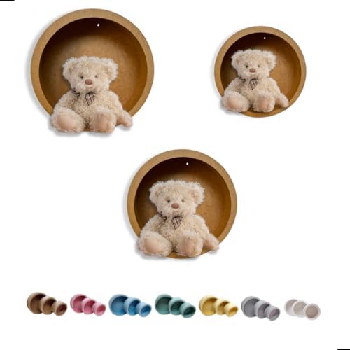 Nicho Redondo Mdf Cru Decoração de Paredes