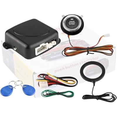 Push to Start Ignition Kit Smart RFID Push Button Engine Starter Kit, Keyless Enter Systems to One Touch Start Car, Boton de Encendido para Auto, Upgrades Key Start for Most DC12V Cars