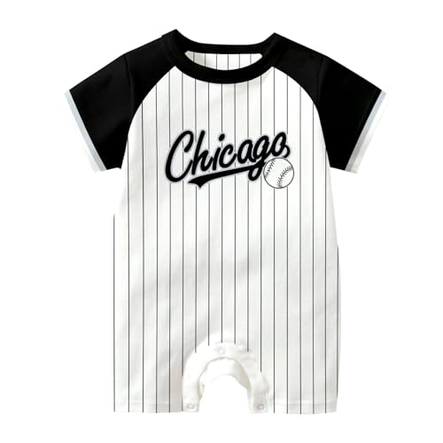 Image of KREDE Baby Clothes Unisex Bodysuit White Custom Name Number for Baby Boys