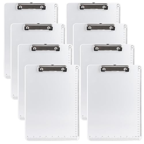 Porte-blocs A4 en métal ultra plats avec trou de suspension pour documents de bureau