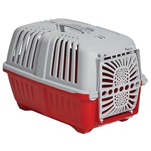 MidWest Homes for Pets Spree Travel Pet Carrier, Red | Hard-Sided Pet Kennel Ideal for Toy Dog Breeds, Small Cats & Small Animals | Dog Carrier Measures 19.1L x 12.5 W x 13H – Inches