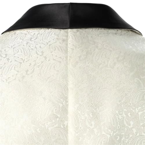 Men's Floral Texture Blazer Business Casual Style Top Wedding Men's Solid Suit Coat4