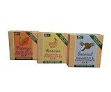 SHANZA DEPARTMENTAL'S 3 x XHC Shampoo & Conditioner Bar - No Plastic Waste - Coconut, Banana &...