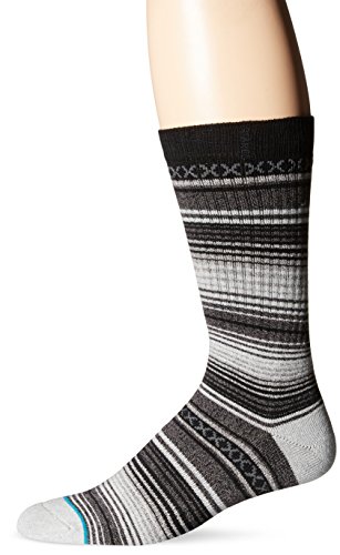 Stance Men's Gaucho Crew Sock, Black, Sock Size:10-13/Shoe Size: 6-12