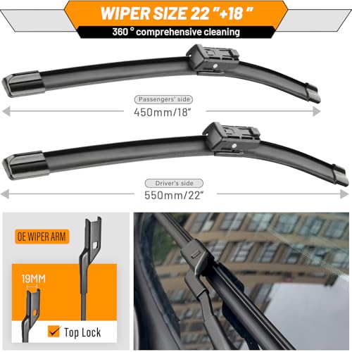 Image of OEM Windshield Wiper Blades Replacement for Chevy Colorado GMC Canyon