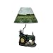Green Farm Tractor 19 Inch Table Lamp Country