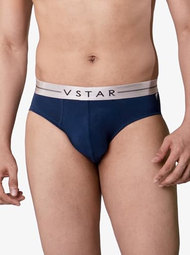 Image of VSTAR SG 04 Men's Cotton Elastane Brief with Metallic Waistband
