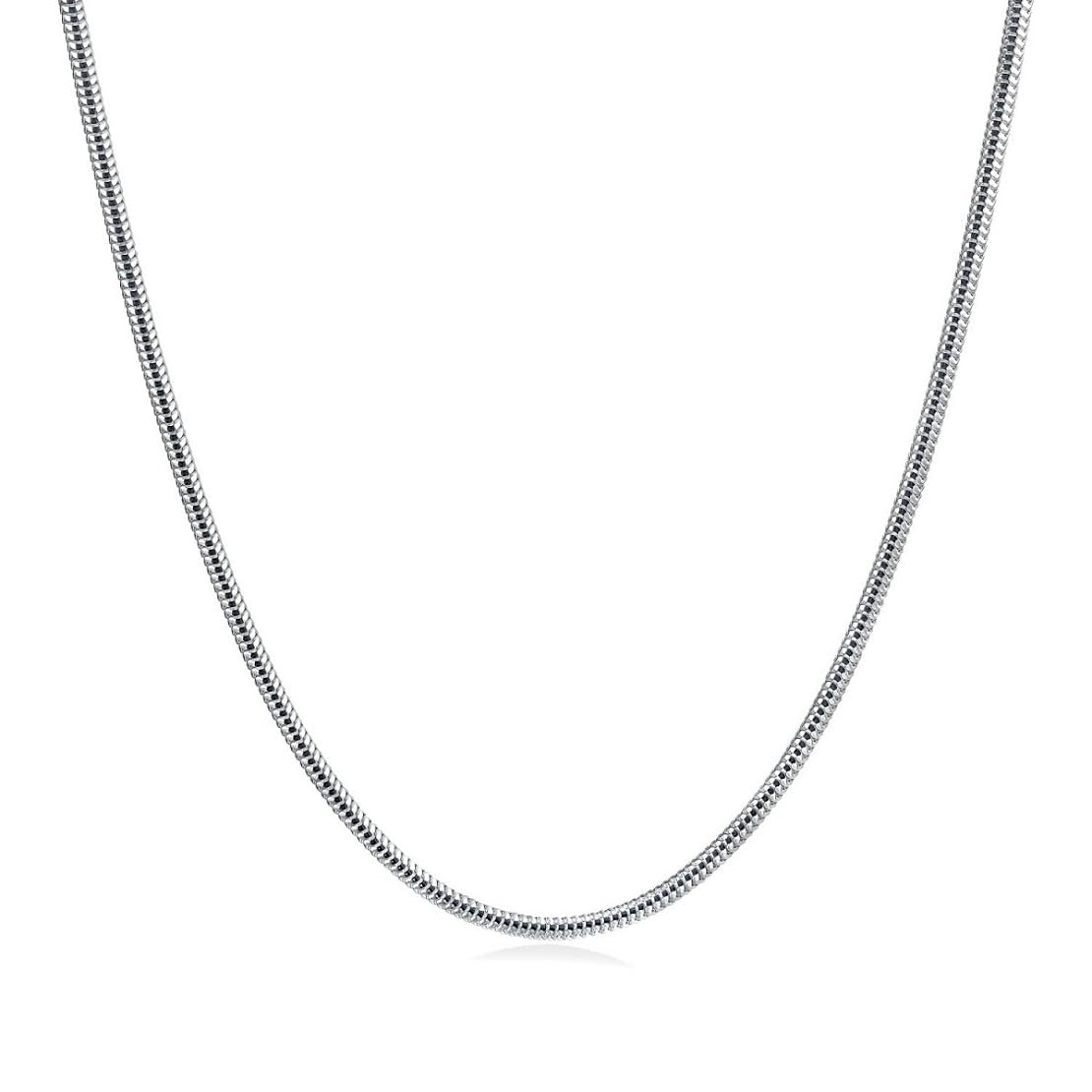 parnika (Formerly MJ 925 Unisex Snake Design Silver Chain in Pure 92.5 Sterling Silver for Men Women Boys & Girls | Chandi Ki Chain | Gift for Him & Her |-picture-43