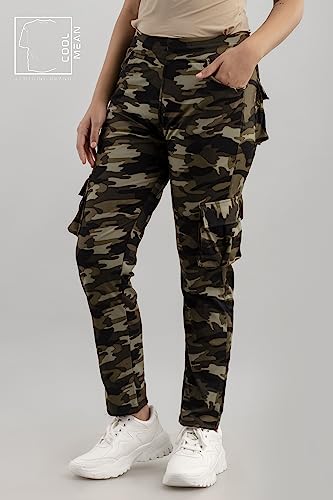 Image of Dry-Fit Camouflage Army Print Men and Girls Military Six Pocket Track Pant Sports Gym Pant (Pack of 1)