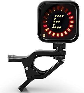 Crescendo ZenStrobe TRUE STROBE Clip On Tuner, for All Instruments, Acoustic, Electric, Classical
