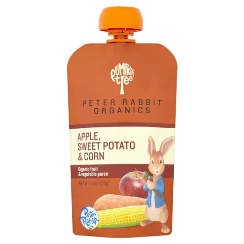 Peter Rabbit Organics, Sweet Potato, Corn & Apple puree, 4.4oz. P...