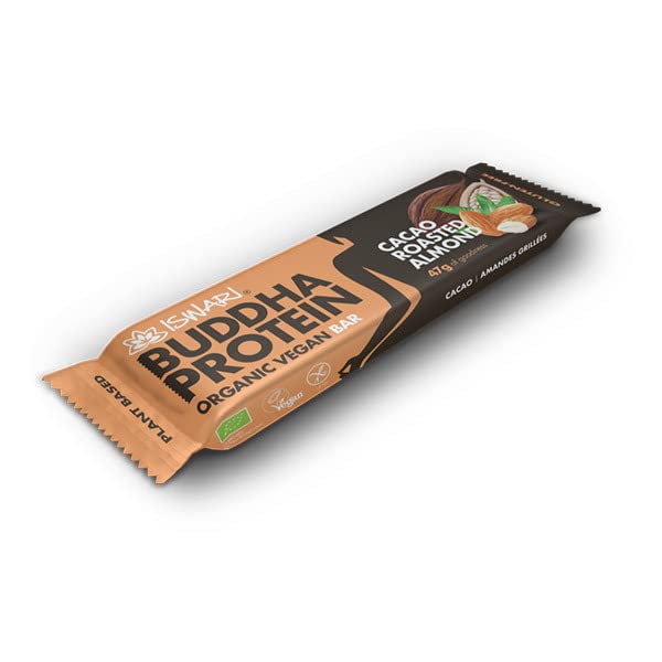 BARRE BOUDDHA PROTEINE CACAO & FRUITS À COQUE 47G, ISWARI, UNITÉ