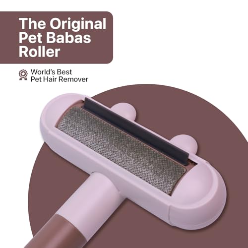 Image of Pet Hair Remover Roller | Remover and Reusable lint Roller | Portable Dog and Cat Hair Remover | Multi Surface - Couch, Furniture, Carpet, Clothing | Easy to Use Fur Removal Tool (Brown)