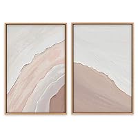 SIGNWIN Framed Canvas Wall Art Colorful Beach Canvas Prints Home Artwork Decoration for Living Room,Bedroom - 16