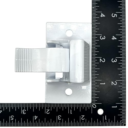 LXJZCP 2 Pack of Bottom Awning Mounting Bracket Assembly Fit, Rv Foot Pedal Die Cast 3104653.005 Kit,Bottom Mounting Bracket Replacement for 8300 8500 9000 Awning (2 White)