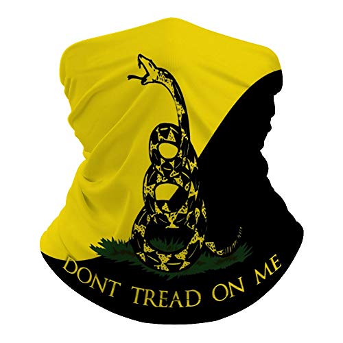 Dont Tread On Me Neck Gaiter Mask Cooling Summer Face Cover Scarf Breathable Bandana Seamless Balaclavas Headband for Dust Outdoors Fishing Sports Running