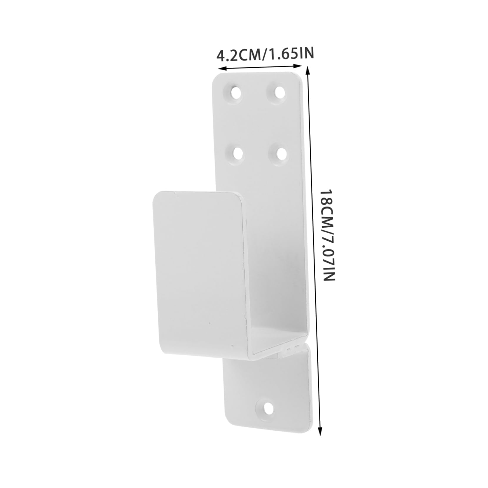 ABOOFAN Kit de 2 Supports de Porte en Acier Résistant pour Barre de Sécurité, Protection Renforcée et Fixation Solide pour Portes de Garage Grange