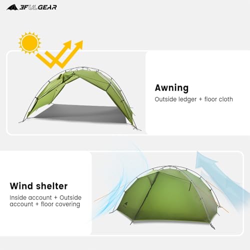 3F UL Gear Tienda Tai Chi 2 ultraligera para 2 personas miniatura 6