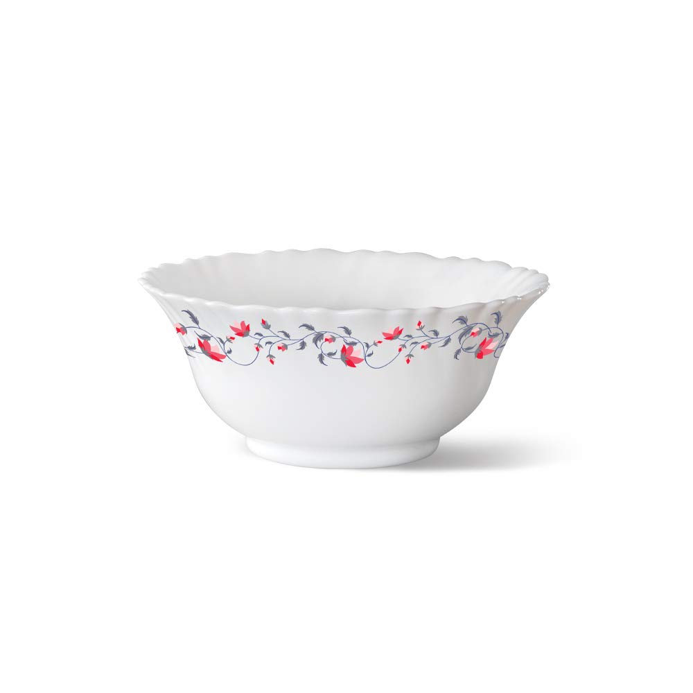 LARAH FLUTED PENTAS OPAL SOUP BOWL 5INCH (12.5 CM), WHITE, 5SBFLPE, 1 PC