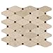 MSI Valencia Blend Elongated Octagon Polished Marble Tile for Kitchen Backsplash, Wall Tile for Bathroom, and Shower Wall Tile, 11.81 in. X 13.4 in. Mesh-Mounted Mosaic Tile, (11 sq. ft.)