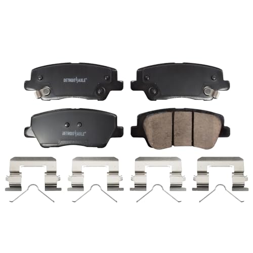 Image of Detroit Axle - REAR Ceramic Brake Pads Replacement for 2016-2019 Cadillac ATS (with Brembo Brakes) - 2pc Set