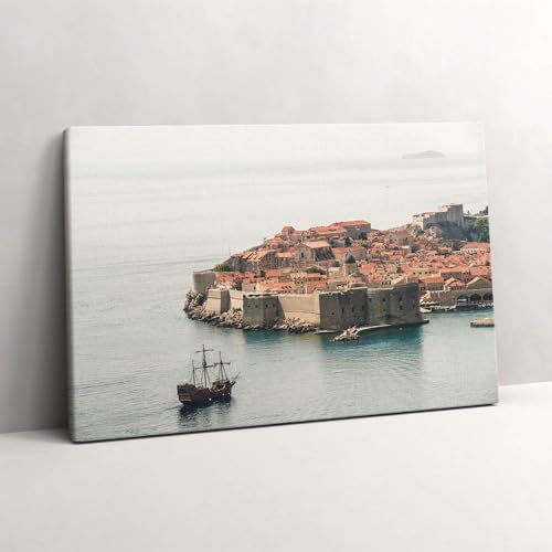 Tableau 60x40cm voilier à Dubrovnik pour habiller un mur vide