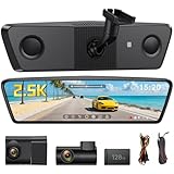 OKYES ドライブレコーダー 2.5K純正ミラー交換型 分離 128GBカード付属【2025進級版 10インチ&フロントカメラ分離型】360度前後カメラ 分離型ドラレコ デジタルインナーミラー HDR/WDR搭載 GPS内蔵 72時間駐車監視 衝撃検知 Gセンサースモークガラスに対応デジタルミラー 日本語説明書（T18） (T18)