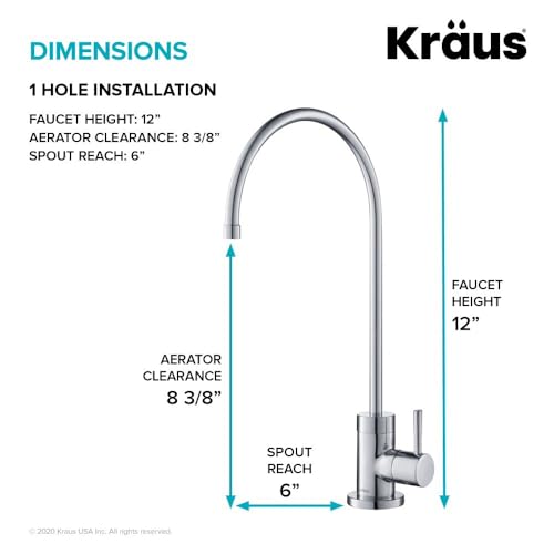 Image of KRAUS Purita 100% Lead-Free Kitchen Water Filter Faucet in Chrome, FF-100CH