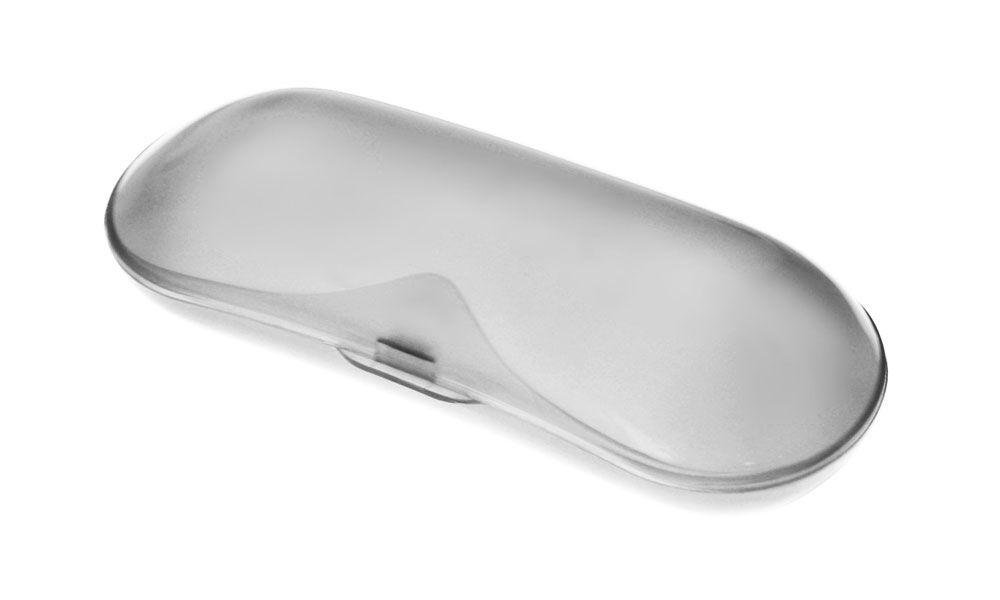 Compact Plastic Eyeglasses/Sunglasses Case, Opaque Grey