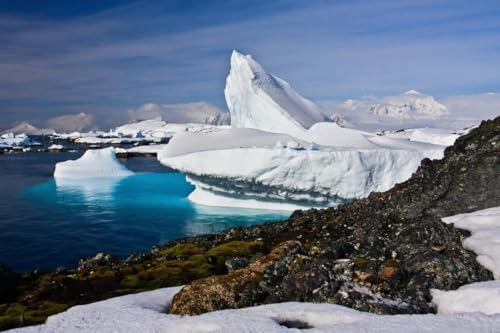 Iceberg géant Antarctique affiche grand format 120x80 cm bleu