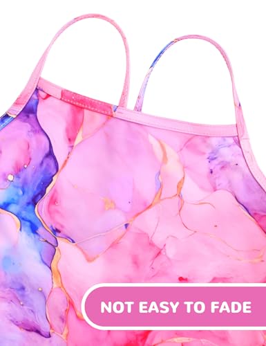 Girls Swimsuits One Piece Sleeveless Bathing Suit Breathable Swimwear for Kids Child Beach with Sun Protection3