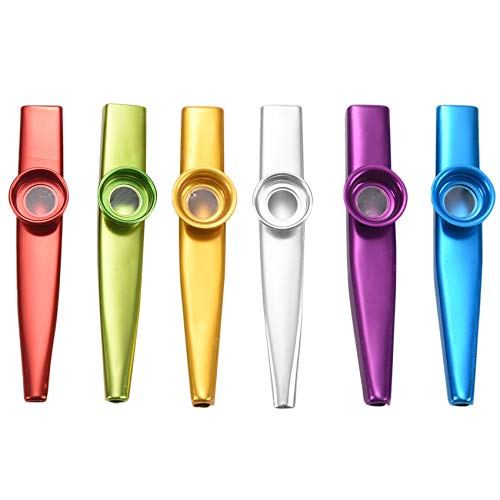 KVSERT Lot de 6 instruments de musique Kazoo en métal – Idéal pour un ukulélé – Cadeau idéal pour les enfants et les… - Les Beatles, Paul McCartney, John Lennon, RIngo Starr, George Harrison KVSERT Lot de 6 instruments de musique Kazoo en métal - Idéal pour un ukulélé - Cadeau idéal pour les enfants et les…