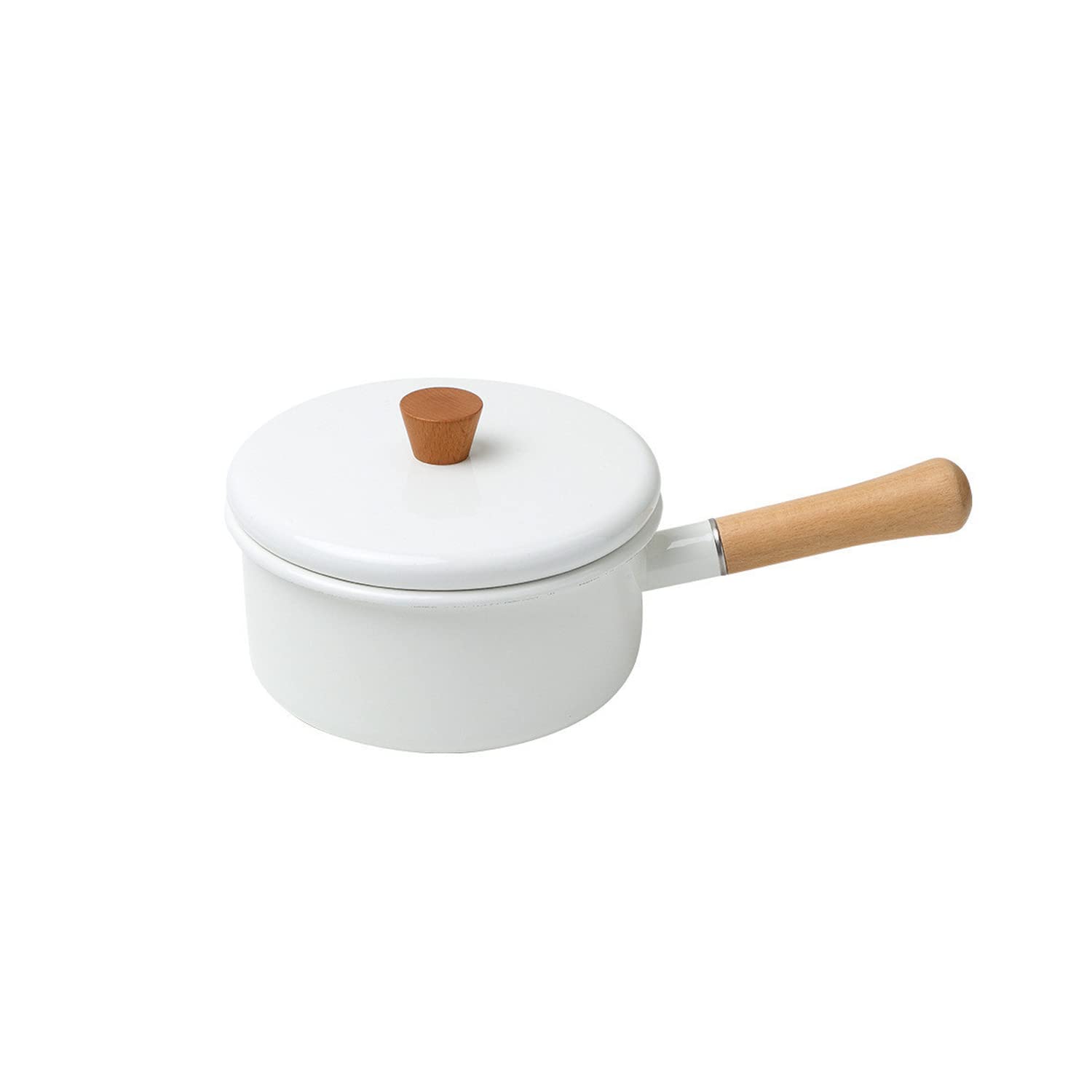 Set 2 Pentoline Per Latte In Acciaio Inox 304 | Con Beccuccio E Manico In Legno | 300 Ml + 400 Ml | Per Induzione - Foto 7