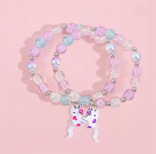 DOYYCA Friendship Bracelets Cute Magnetic Matching Charm Beaded Best Friend Bracelet BFF Bracelets for 2 Girls Women4
