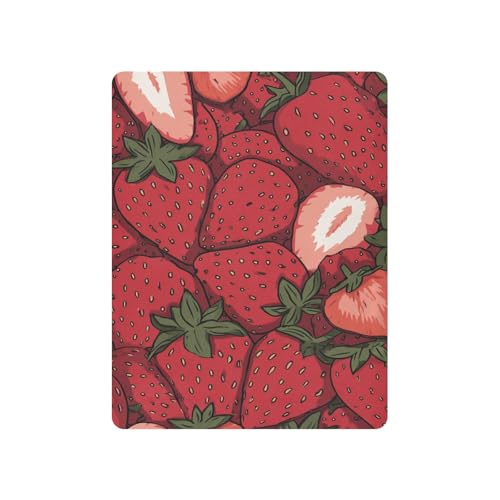 Image of Crib Sheet Breathable Soft Crib Mattress Sheet for Baby Toddler Boys Girls Fitted Crib Sheet Fit Standard Crib Mattress 39 x 27 Inch Cartoon Red Strawberry