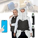 ▲【Protección integral de 270°】El chaleco anticaídas está equipado con un airbag de grado automotriz. En caso de caída, la cabeza, el cuello, la espalda, la cadera y la pelvis son las zonas más vulnerables. Este chaleco anticaídas para personas mayores proporciona una protección perfecta en estas zonas.