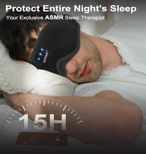 TOPOINT Sleep Mask Bluetooth Headphones and Eye Mask - image 5